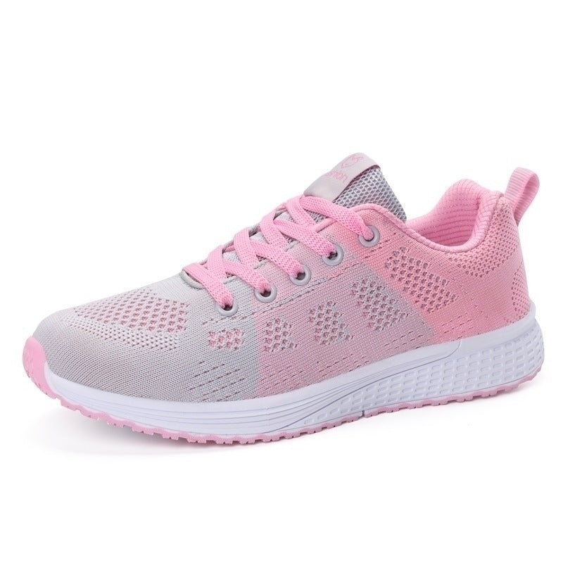 Lightweight mesh sneaker with cushioned insole and flexible sole