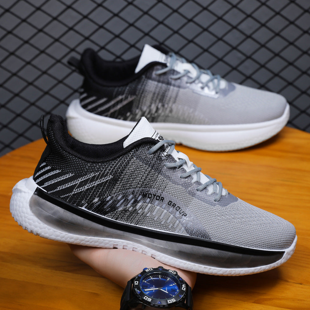 Lightweight knit sneaker with flexible sole and cushioned insole