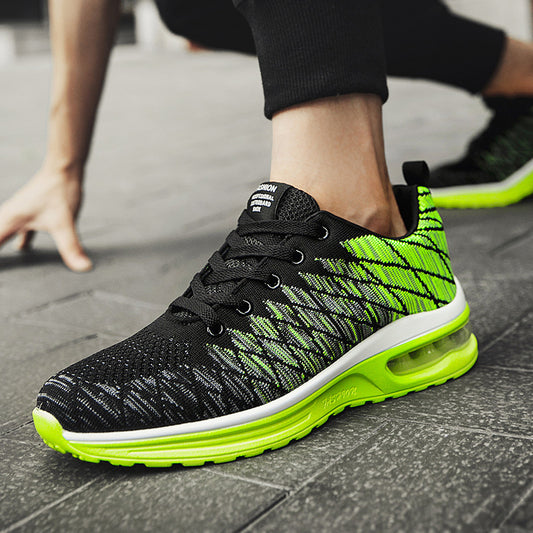 Lightweight sneaker with textured surface and breathable upper material