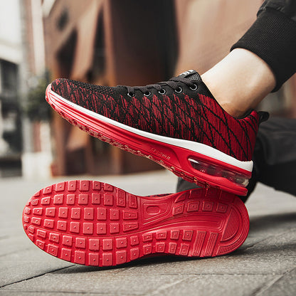 Lightweight sneaker with textured surface and breathable upper material