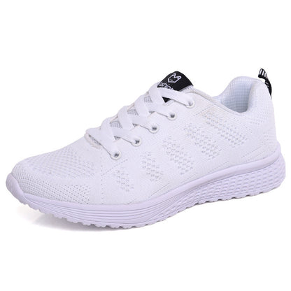 Lightweight mesh sneaker with cushioned insole and flexible sole