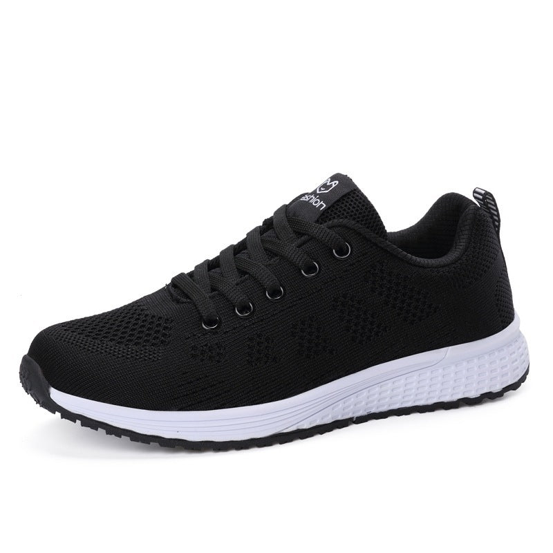 Lightweight mesh sneaker with cushioned insole and flexible sole